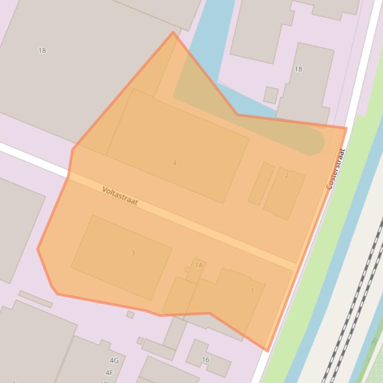 Kaart van postcodegebied 1704RP.