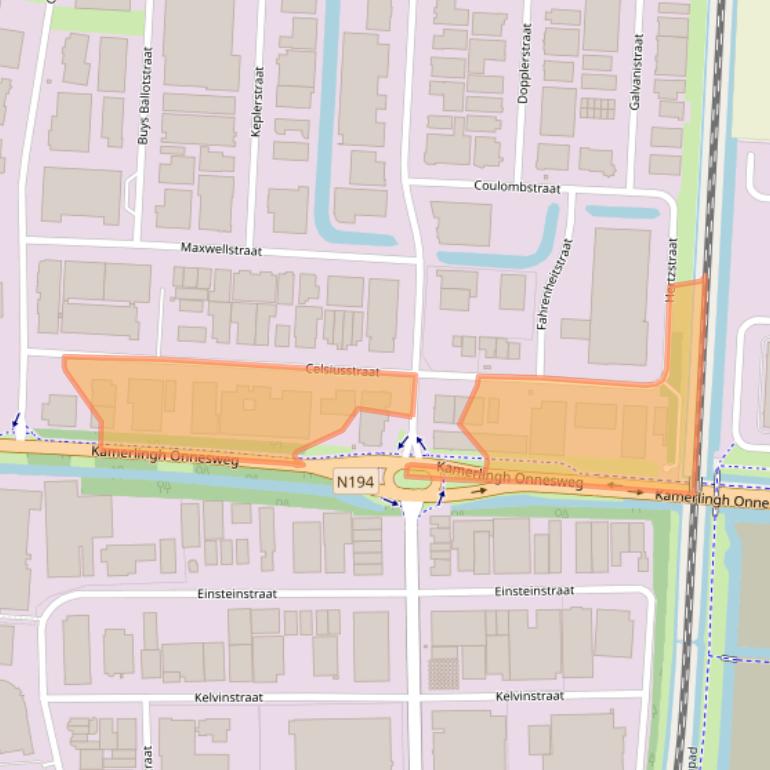 Kaart van postcodegebied 1704RX.