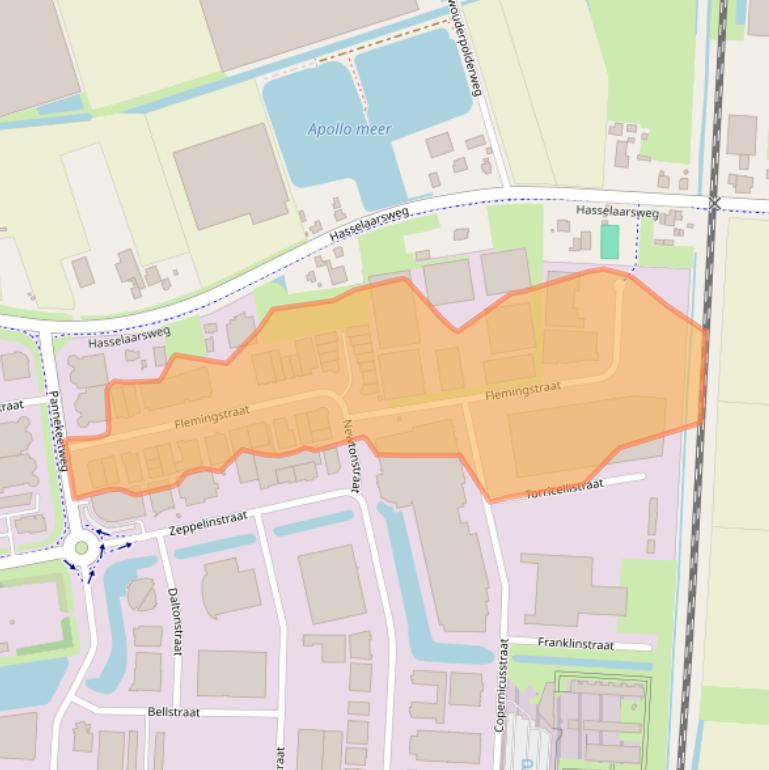 Kaart van postcodegebied 1704SL.