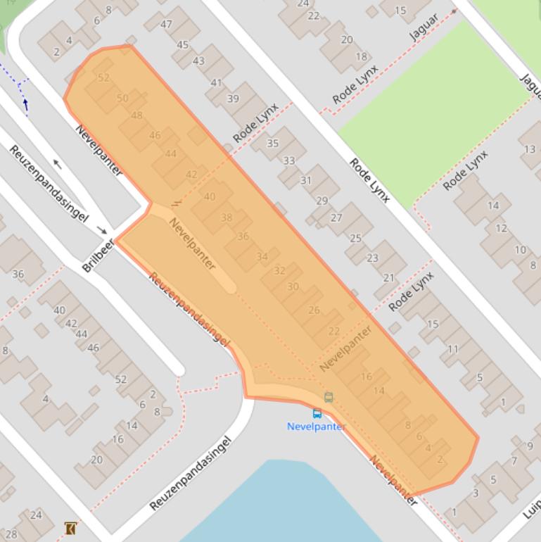 Kaart van postcodegebied 1704TM.