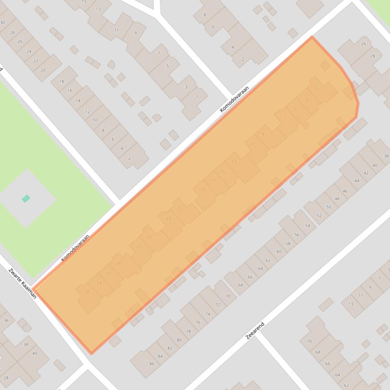 Kaart van postcodegebied 1704VH.