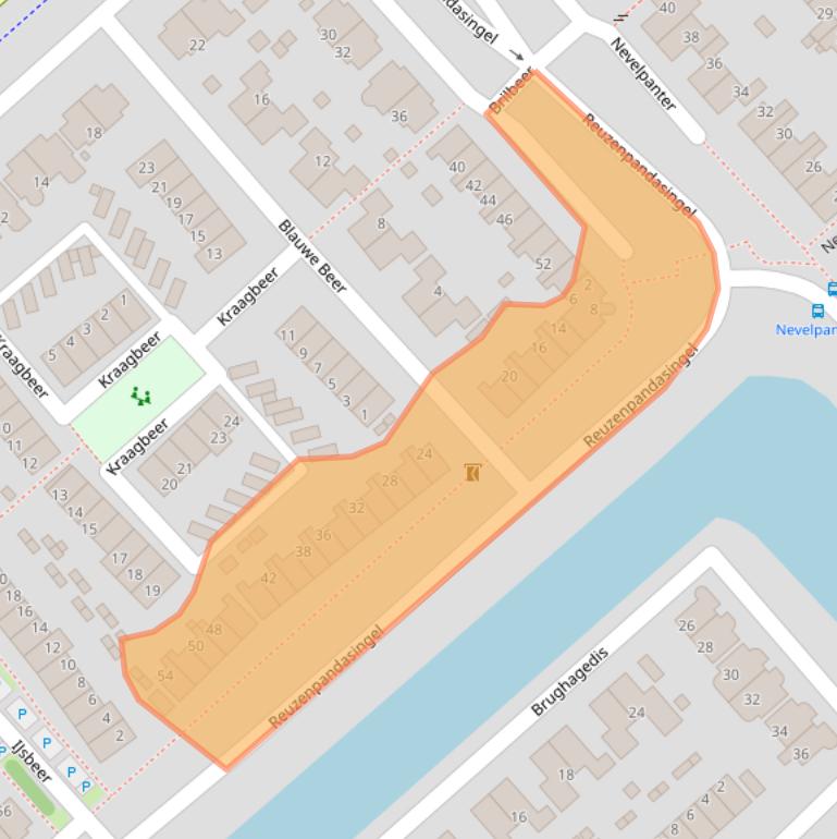 Kaart van postcodegebied 1704VN.