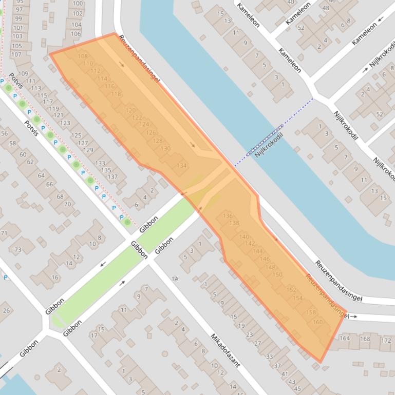 Kaart van postcodegebied 1704VX.