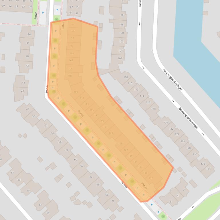 Kaart van postcodegebied 1704WB.