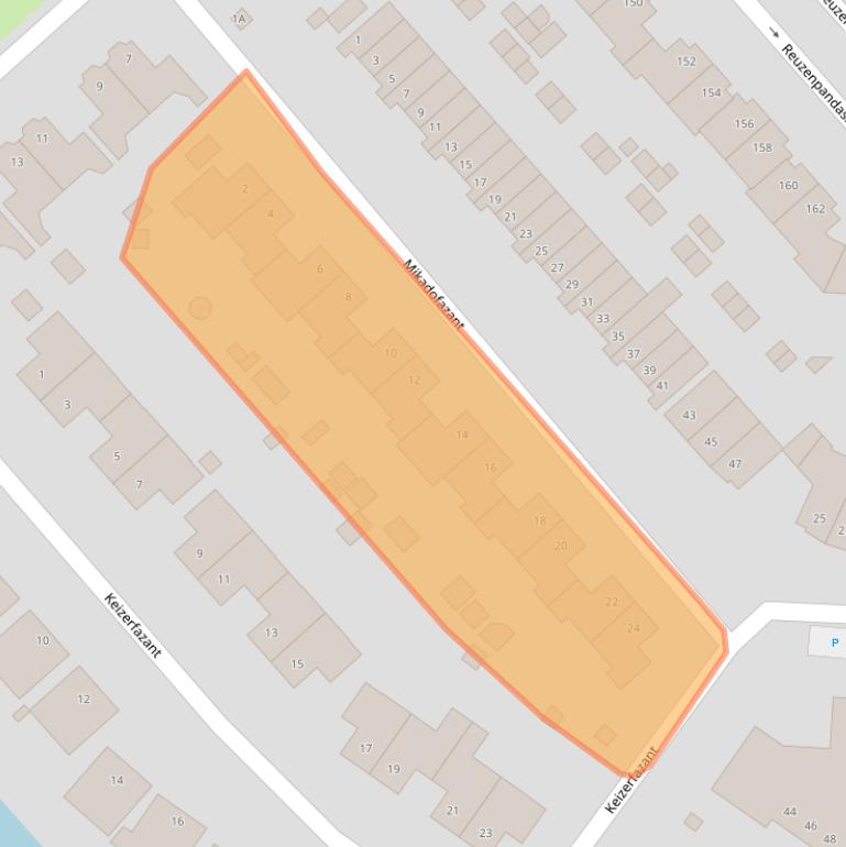 Kaart van postcodegebied 1704WK.