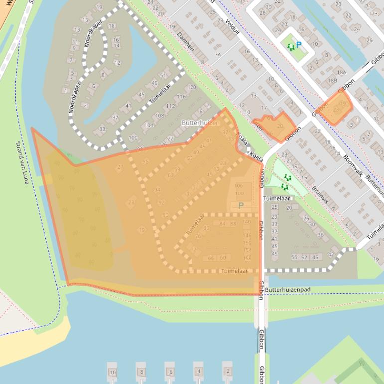 Kaart van postcodegebied 1704XE.