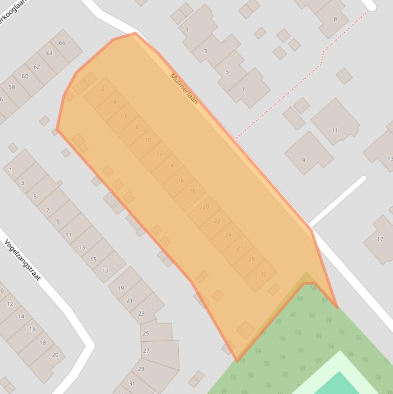 Kaart van postcodegebied 1705AC.