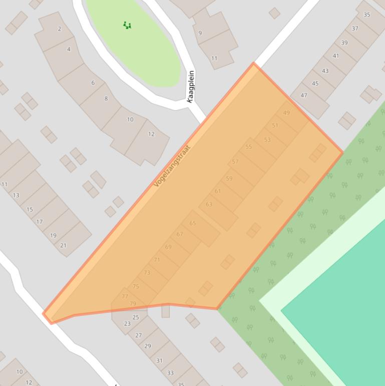 Kaart van postcodegebied 1705AE.