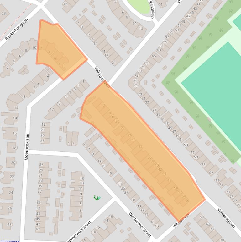 Kaart van postcodegebied 1705AP.