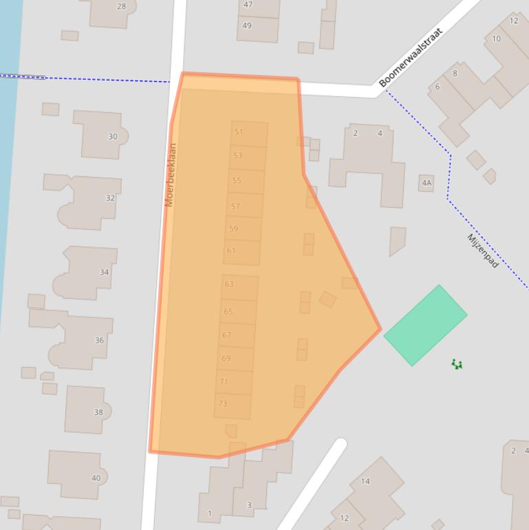 Kaart van postcodegebied 1705BB.