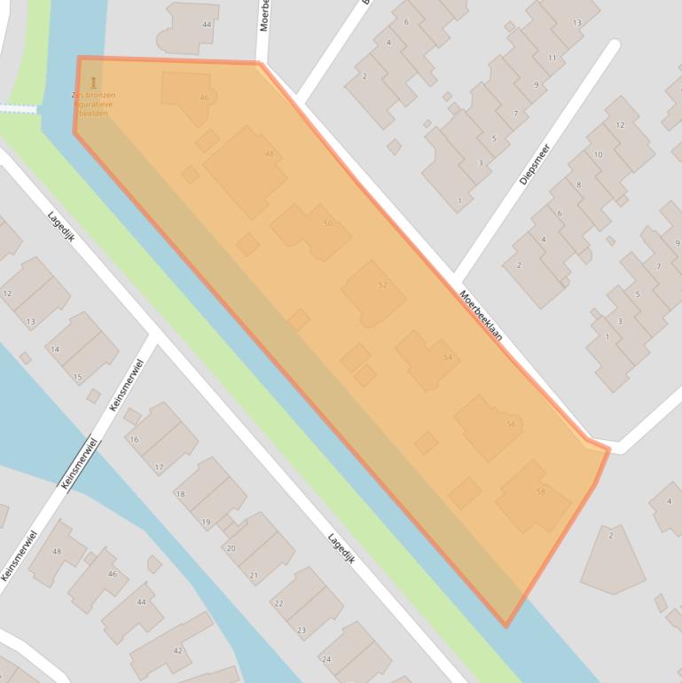 Kaart van postcodegebied 1705BD.