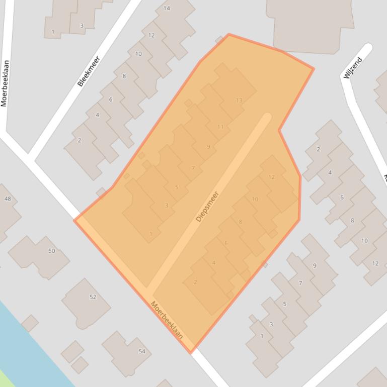 Kaart van postcodegebied 1705BG.