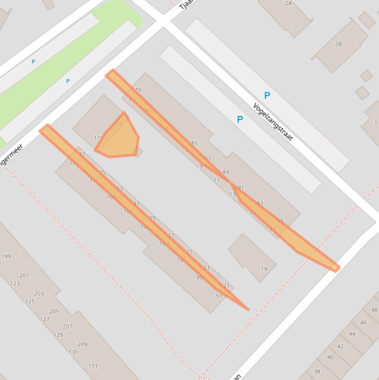 Kaart van postcodegebied 1705CB.