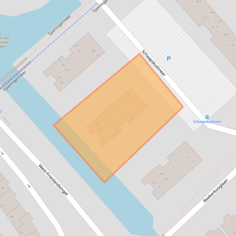 Kaart van postcodegebied 1705CP.