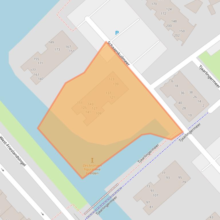 Kaart van postcodegebied 1705CS.