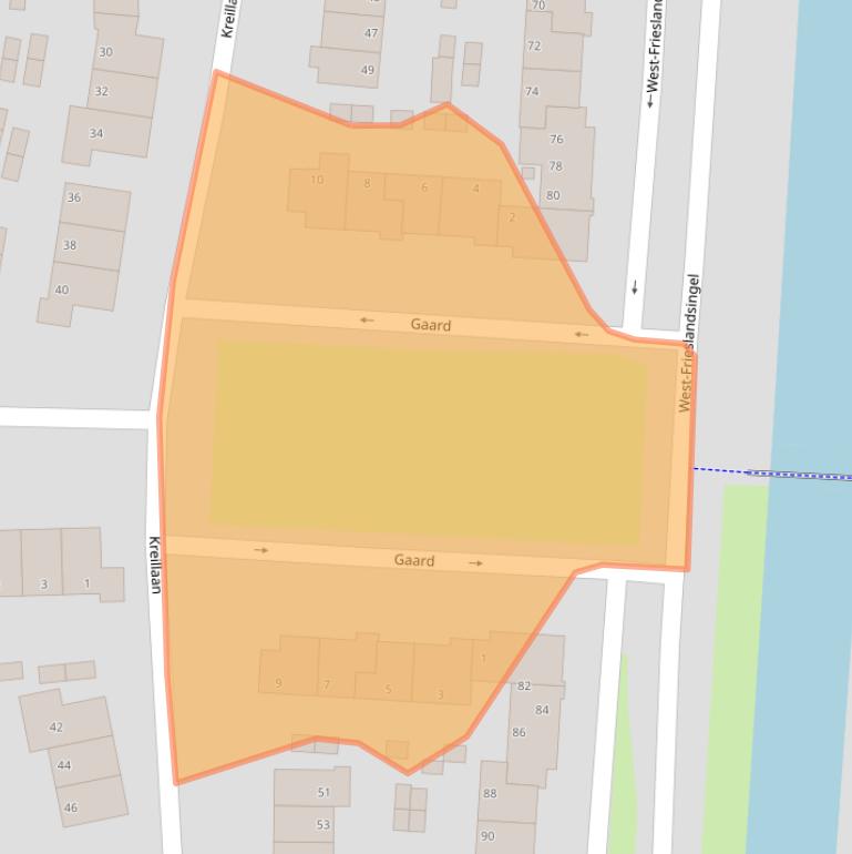 Kaart van postcodegebied 1705DP.