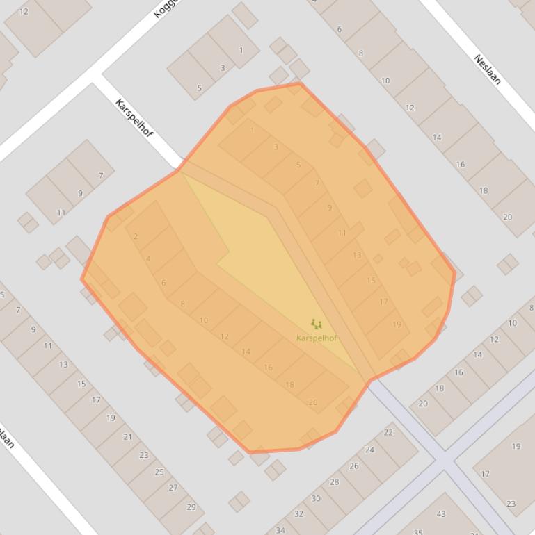 Kaart van postcodegebied 1705EA.