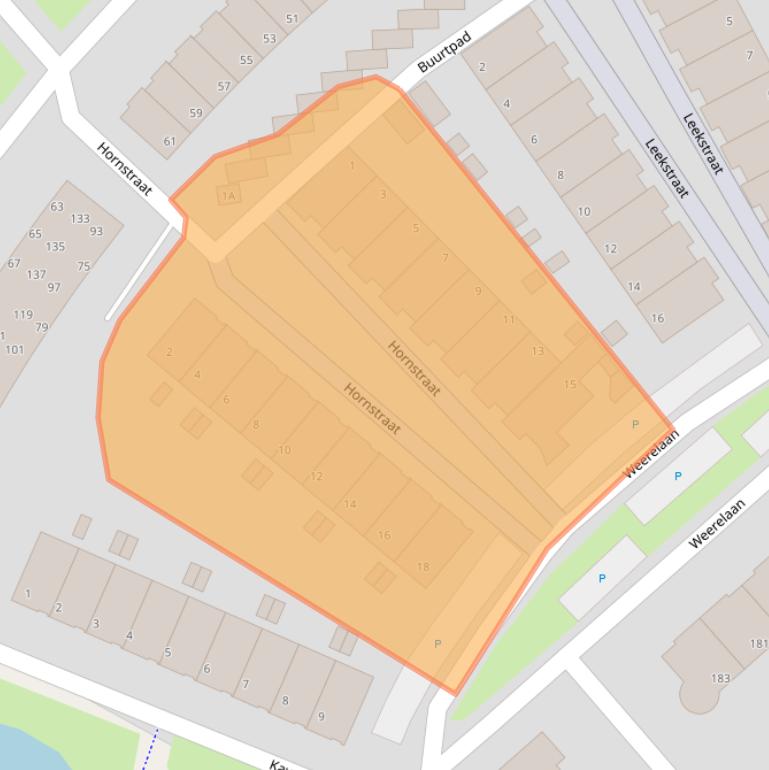 Kaart van postcodegebied 1705EZ.