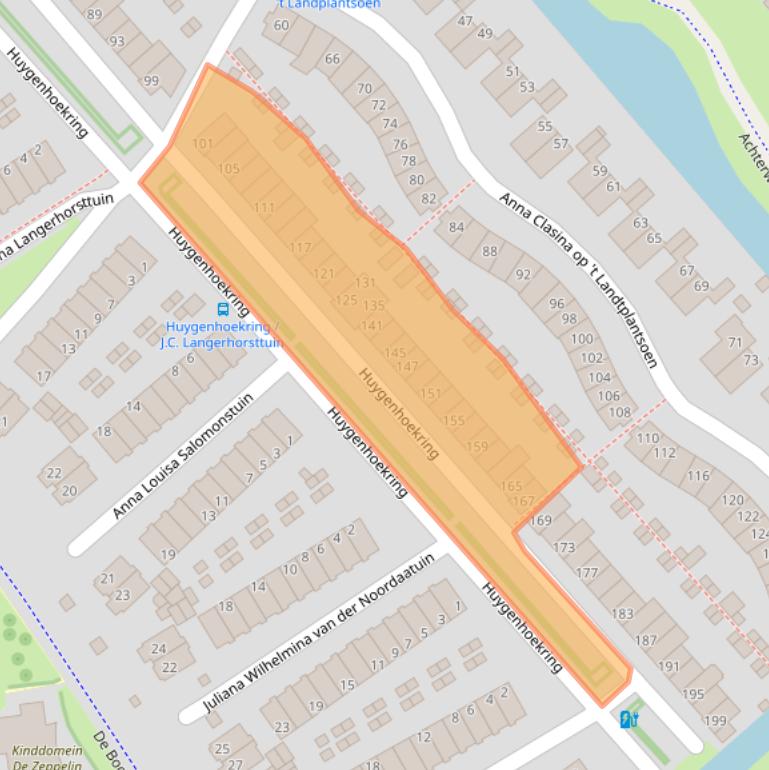 Kaart van postcodegebied 1705HC.