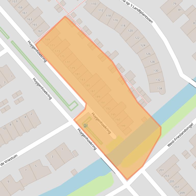 Kaart van postcodegebied 1705HD.