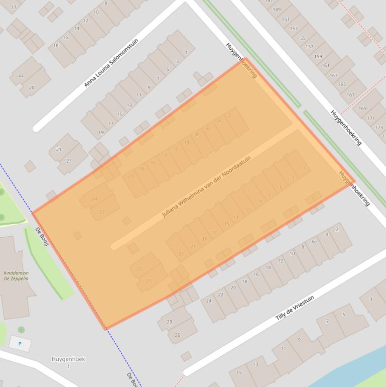 Kaart van postcodegebied 1705HM.