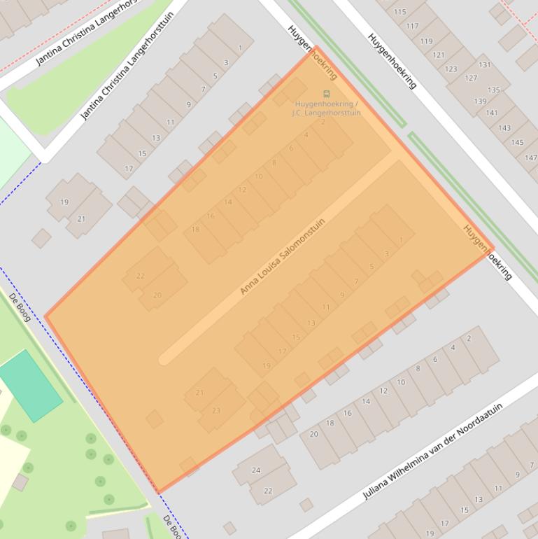 Kaart van postcodegebied 1705HN.