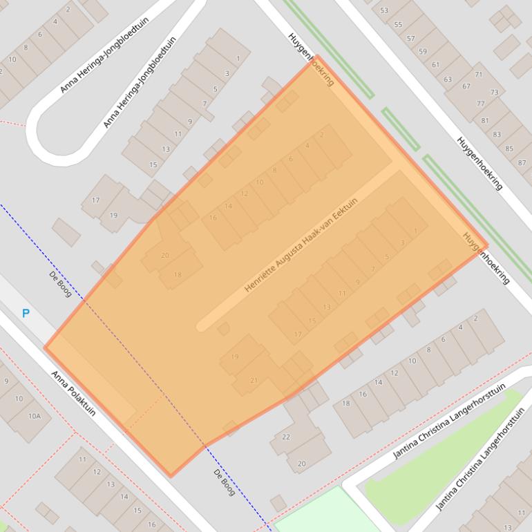 Kaart van postcodegebied 1705HR.