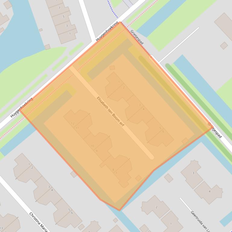 Kaart van postcodegebied 1705JB.