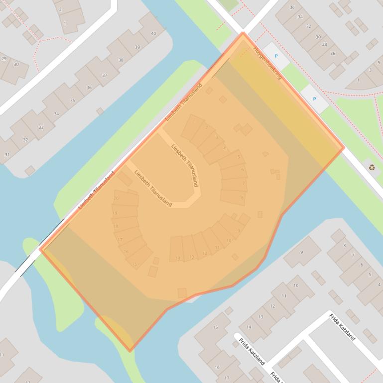 Kaart van postcodegebied 1705JH.