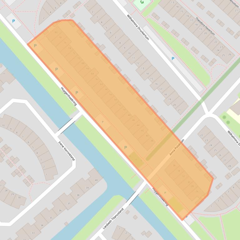 Kaart van postcodegebied 1705JL.