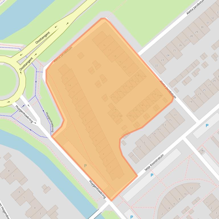 Kaart van postcodegebied 1705JW.