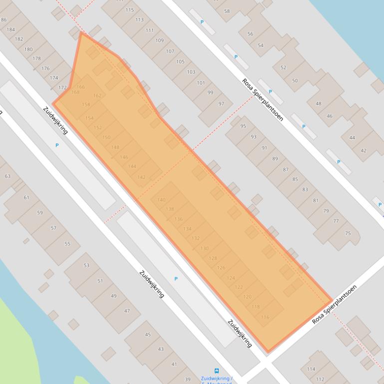 Kaart van postcodegebied 1705KR.