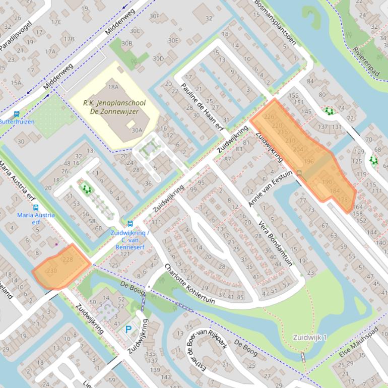 Kaart van postcodegebied 1705KS.