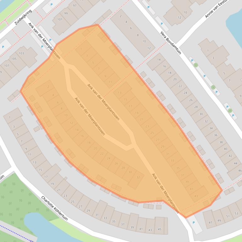 Kaart van postcodegebied 1705LV.