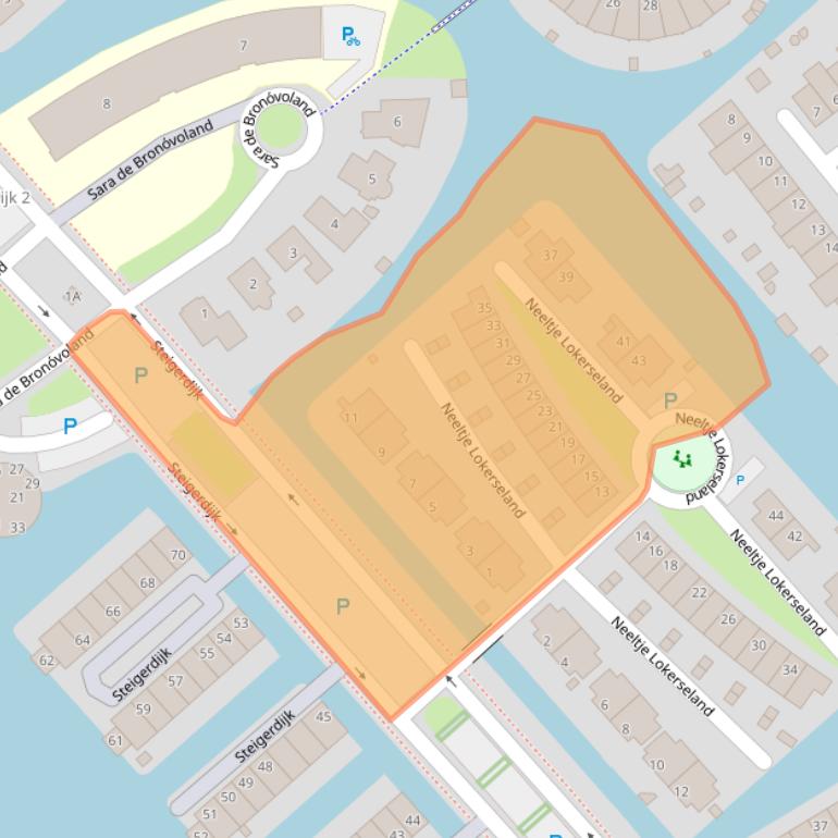 Kaart van postcodegebied 1705MB.