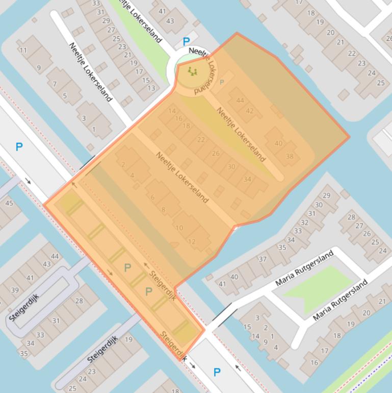 Kaart van postcodegebied 1705MC.