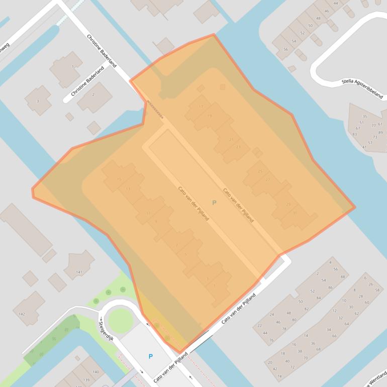 Kaart van postcodegebied 1705MH.