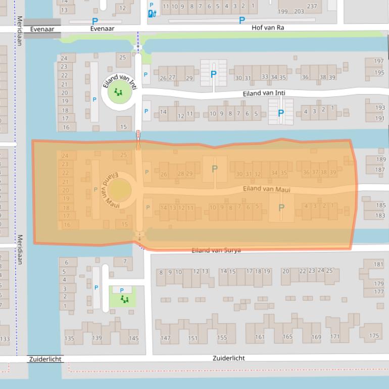 Kaart van postcodegebied 1705SG.