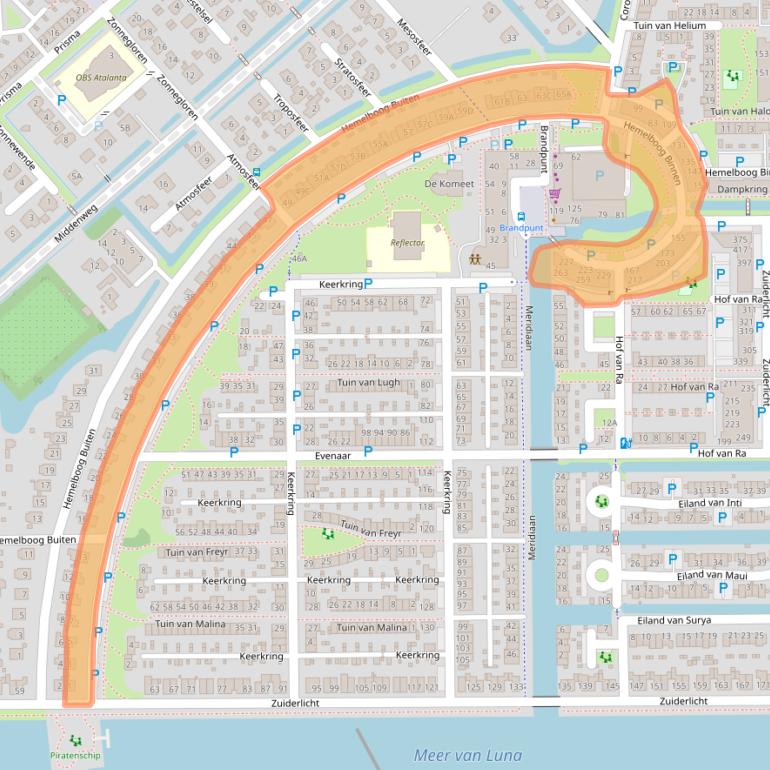 Kaart van postcodegebied 1705SL.