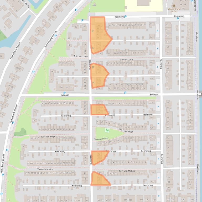 Kaart van postcodegebied 1705SR.