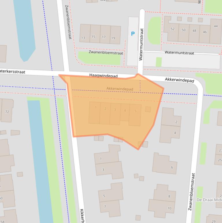 Kaart van postcodegebied 1706AV.