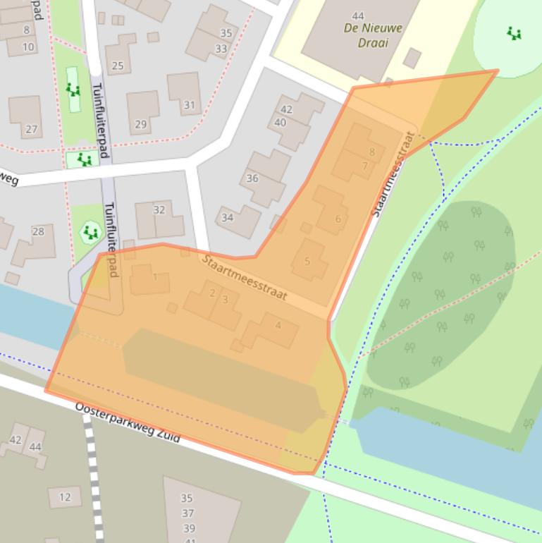 Kaart van postcodegebied 1706BK.