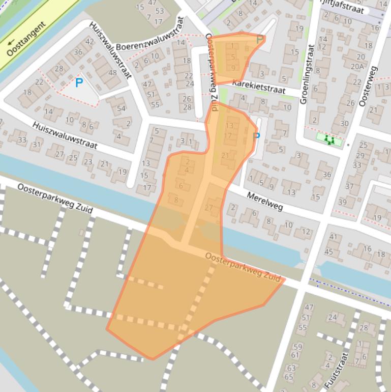 Kaart van postcodegebied 1706BP.