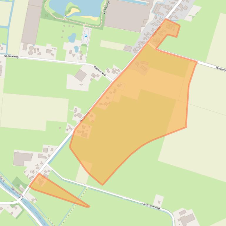 Kaart van postcodegebied 1711RH.