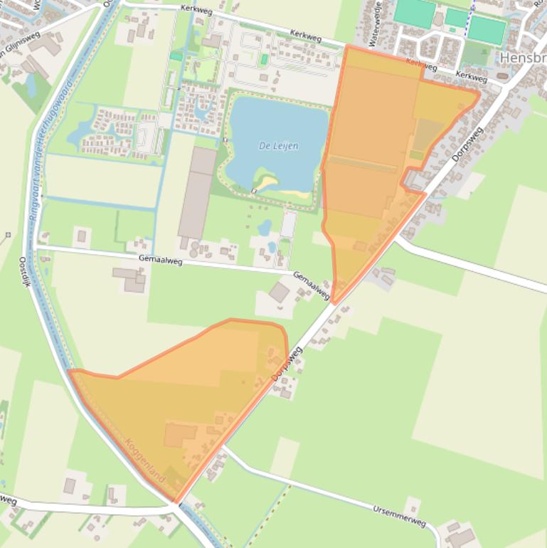 Kaart van postcodegebied 1711RN.