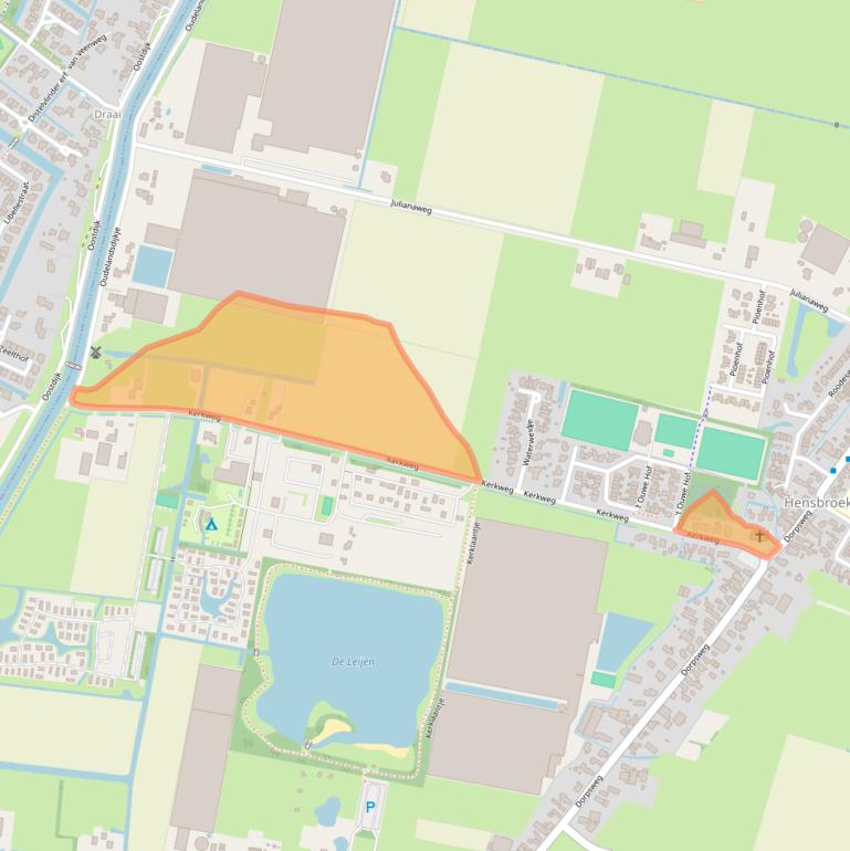 Kaart van postcodegebied 1711RS.