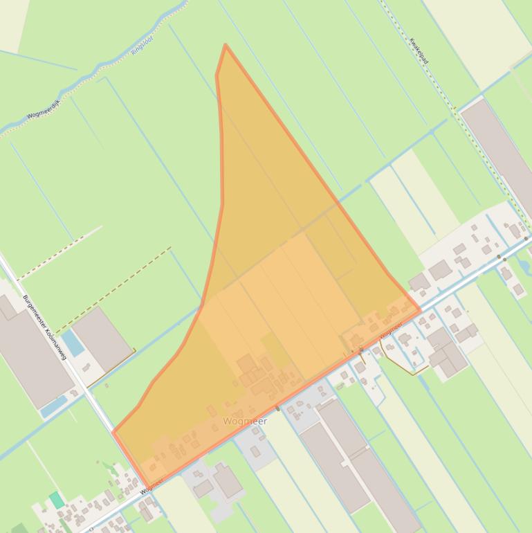 Kaart van postcodegebied 1711SW.