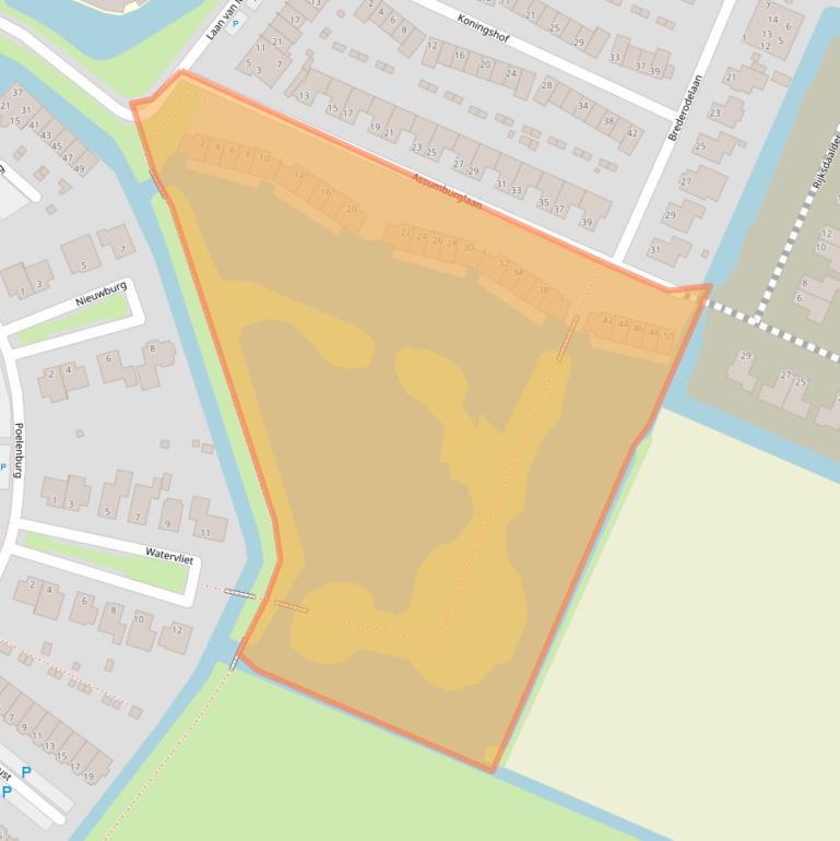 Kaart van postcodegebied 1713BP.