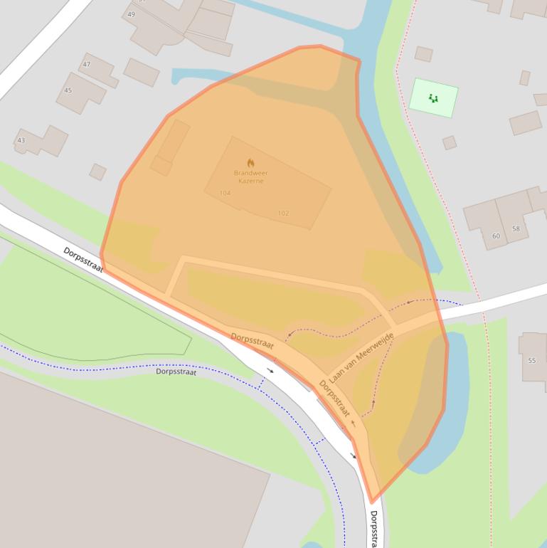 Kaart van postcodegebied 1713CA.