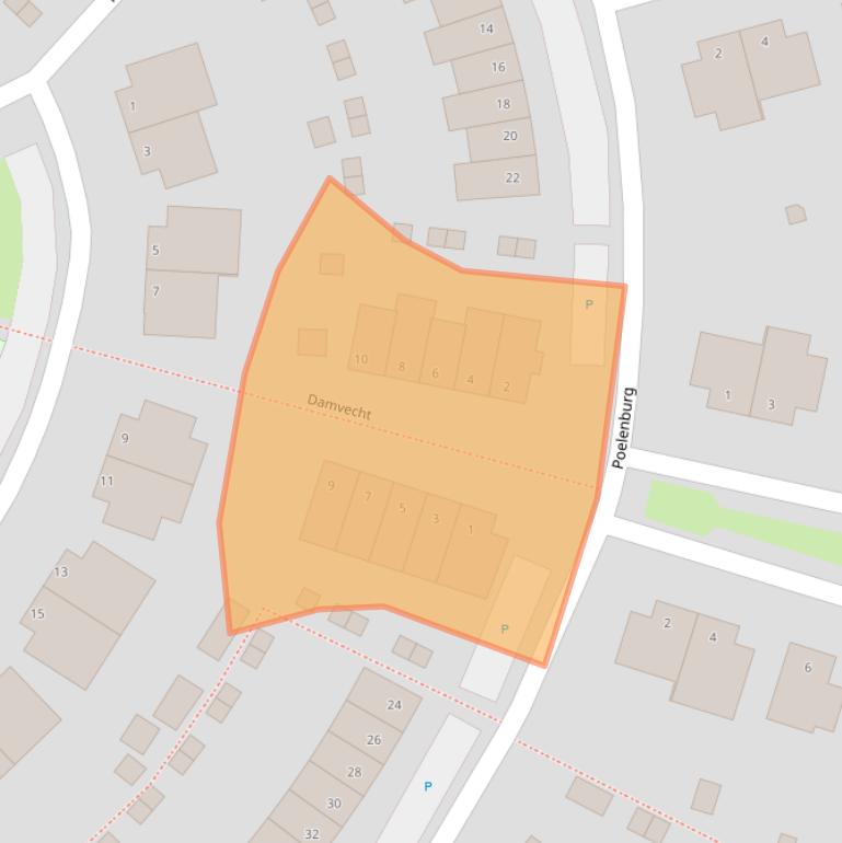 Kaart van postcodegebied 1713CT.